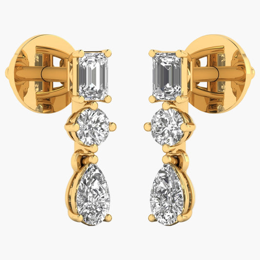 Sparkle Stream Diamond Earrings