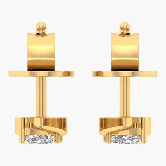 Two Turn Twist Diamond Earrings