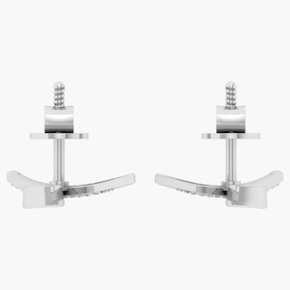 Sword Cut Diamond Earrings