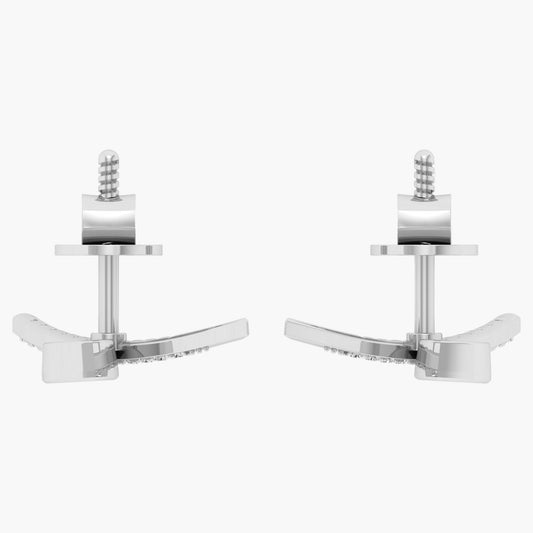 Sword Cut Diamond Earrings