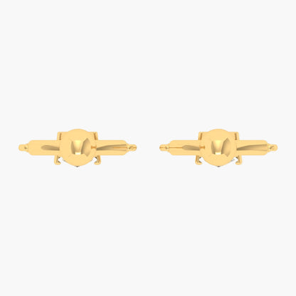 Bow & Arrow Helix Diamond Earrings
