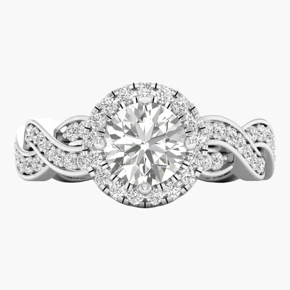 Braided Bespoke Diamond Ring