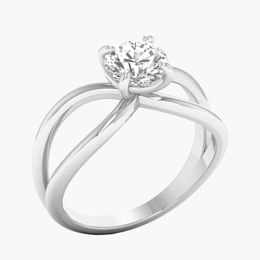 Wave Loop Diamond Ring