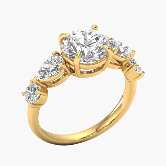 Five Fire & Fine Diamond Ring