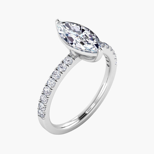 Moon Baby Diamond Ring
