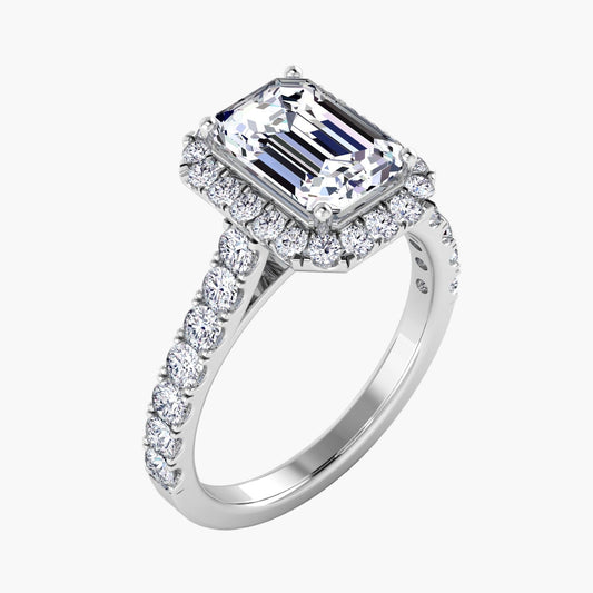 Emerald Eternity Diamond Ring