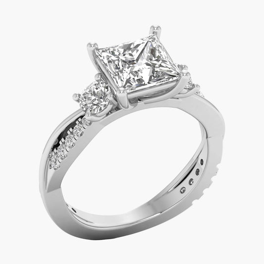 Square Mirage Diamond Ring