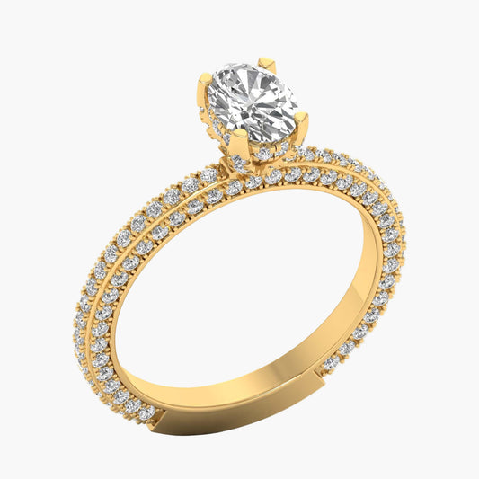 Modern Mosaic Diamond Ring