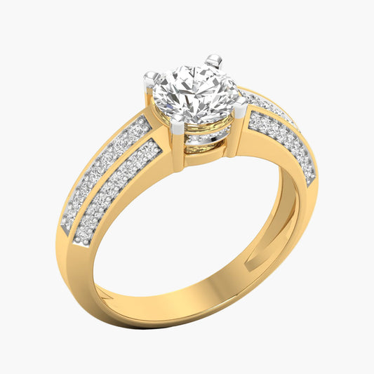 Dainty Threader Diamond Ring