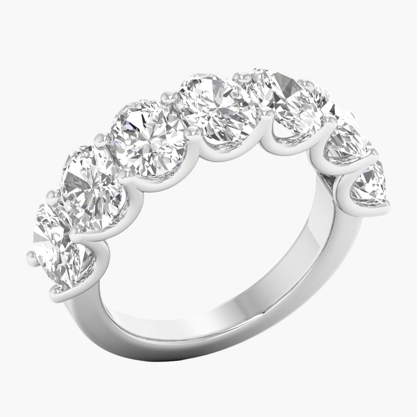 Delicate Arc Diamond Rings
