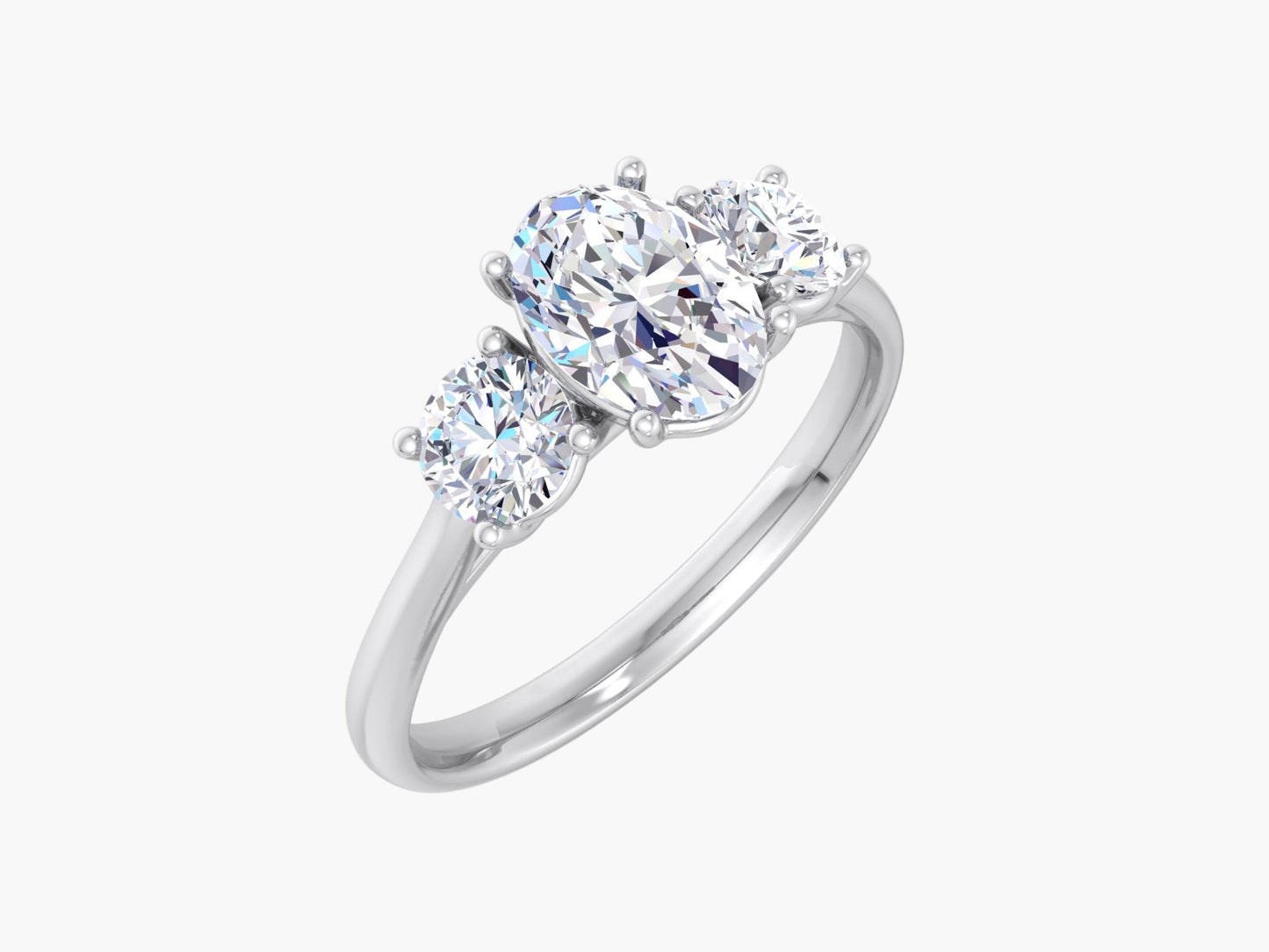 Geometric Glamour Diamond Ring