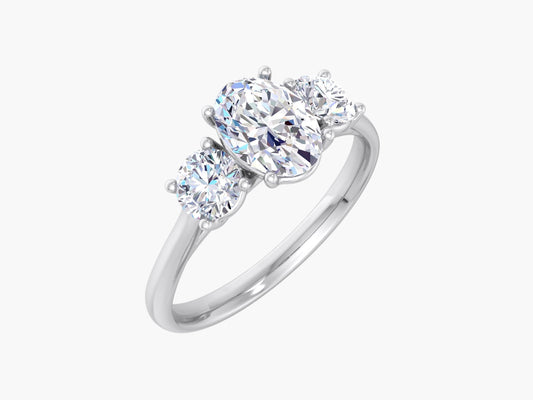 Geometric Glamour Diamond Ring