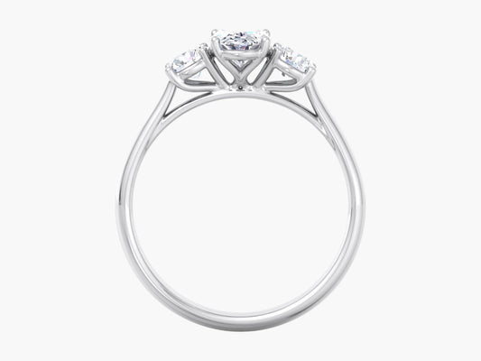 Geometric Glamour Diamond Ring