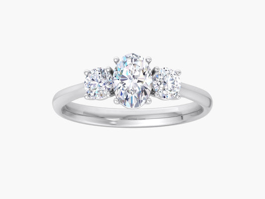 Geometric Glamour Diamond Ring