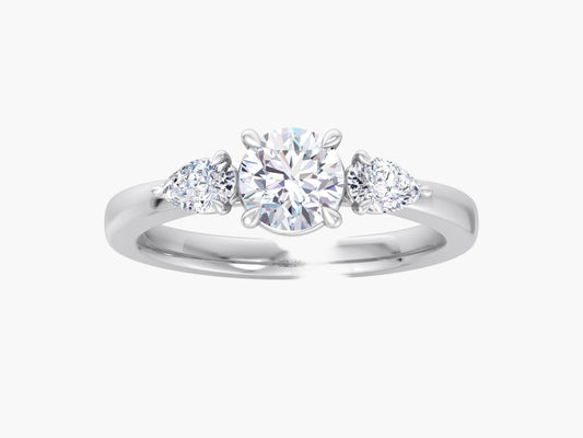 Minimalist Bloom Diamond Ring