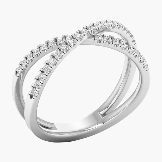 Swirl Diamond Ring