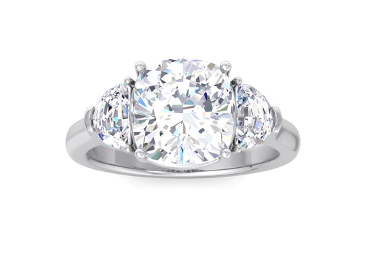 Charmora & Half Moon Diamond Ring