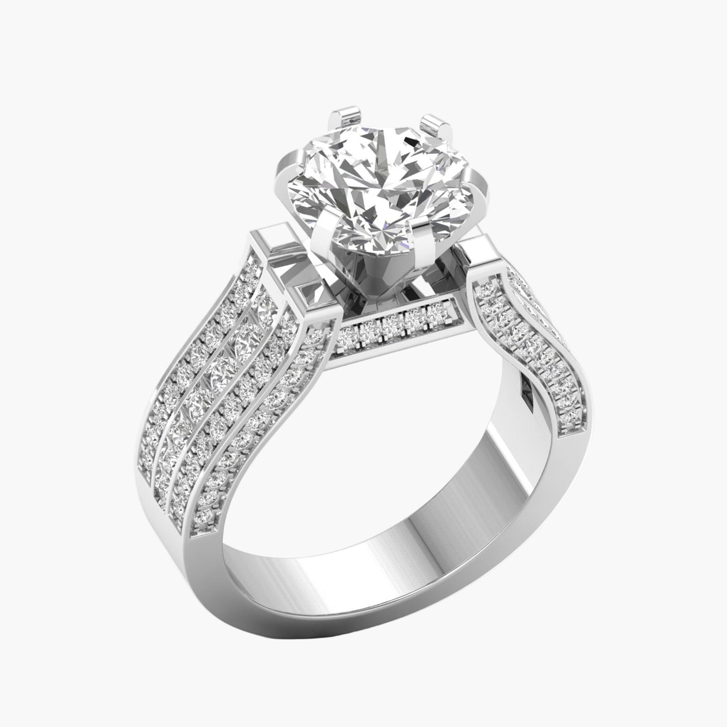 Solstice Echo Diamond Ring