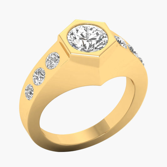 Moss Edge Men Diamond Ring