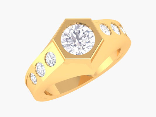 His Duty Men Diamond Ring