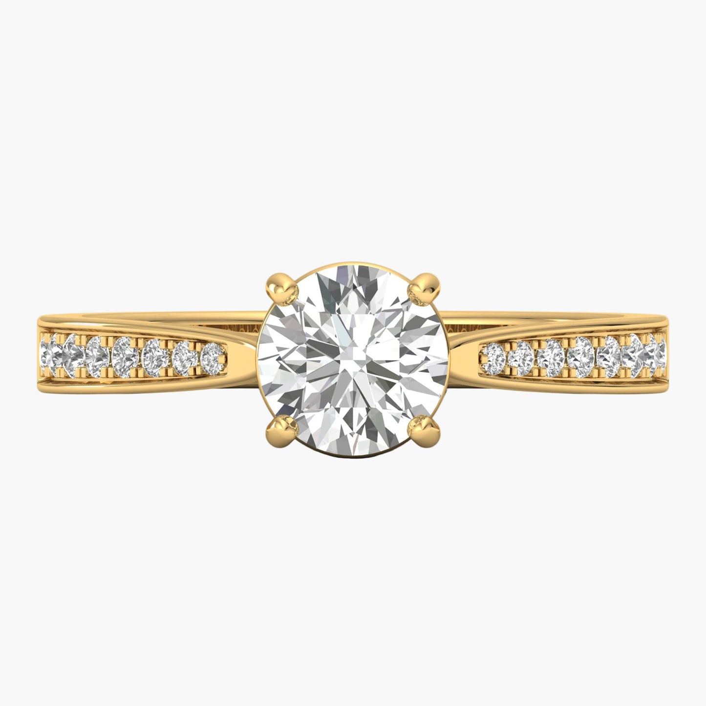 Round Whisper Diamond Ring