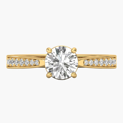 Round Whisper Diamond Ring