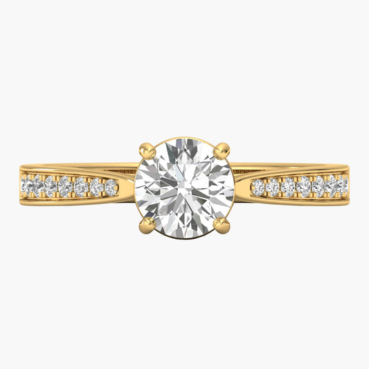 Round Whisper Diamond Ring