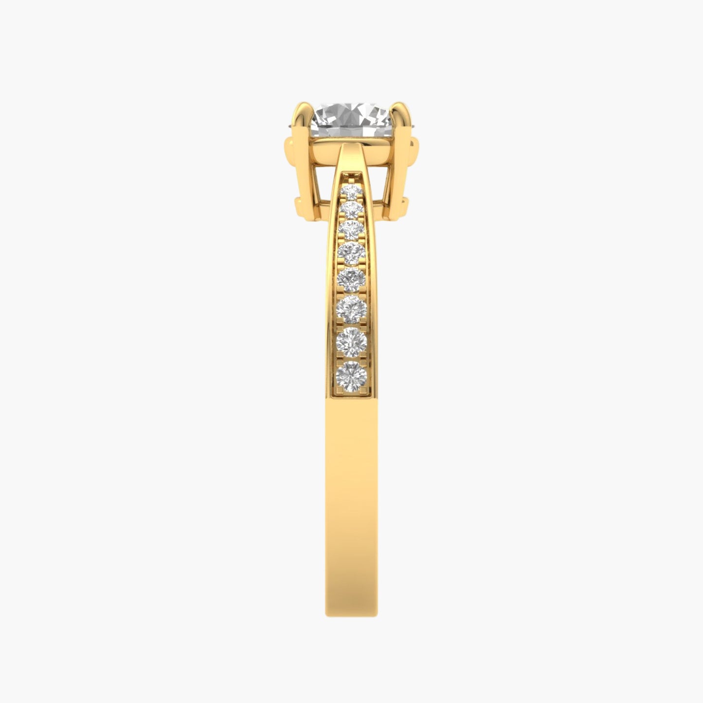 Round Whisper Diamond Ring