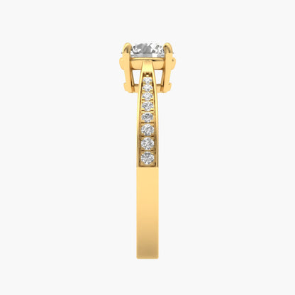 Round Whisper Diamond Ring