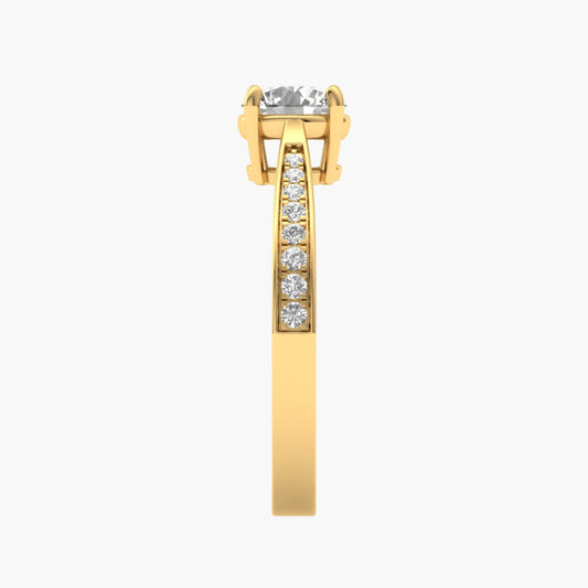 Round Whisper Diamond Ring