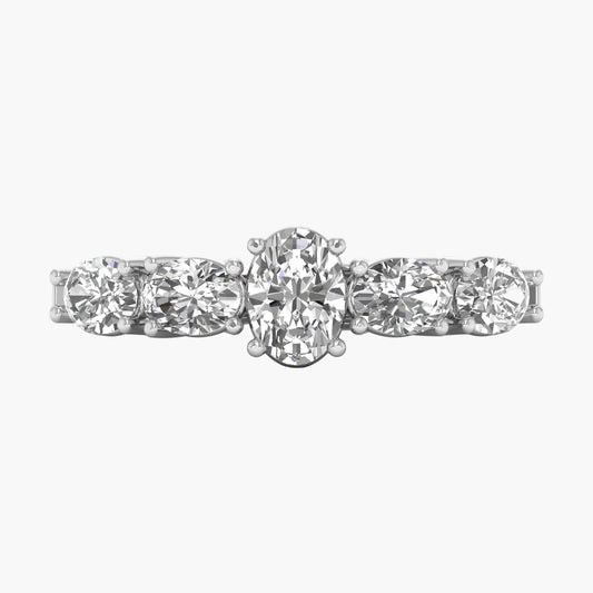Fivefold Grace Diamond Ring