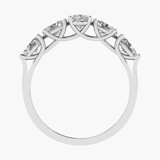 Fivefold Grace Diamond Ring