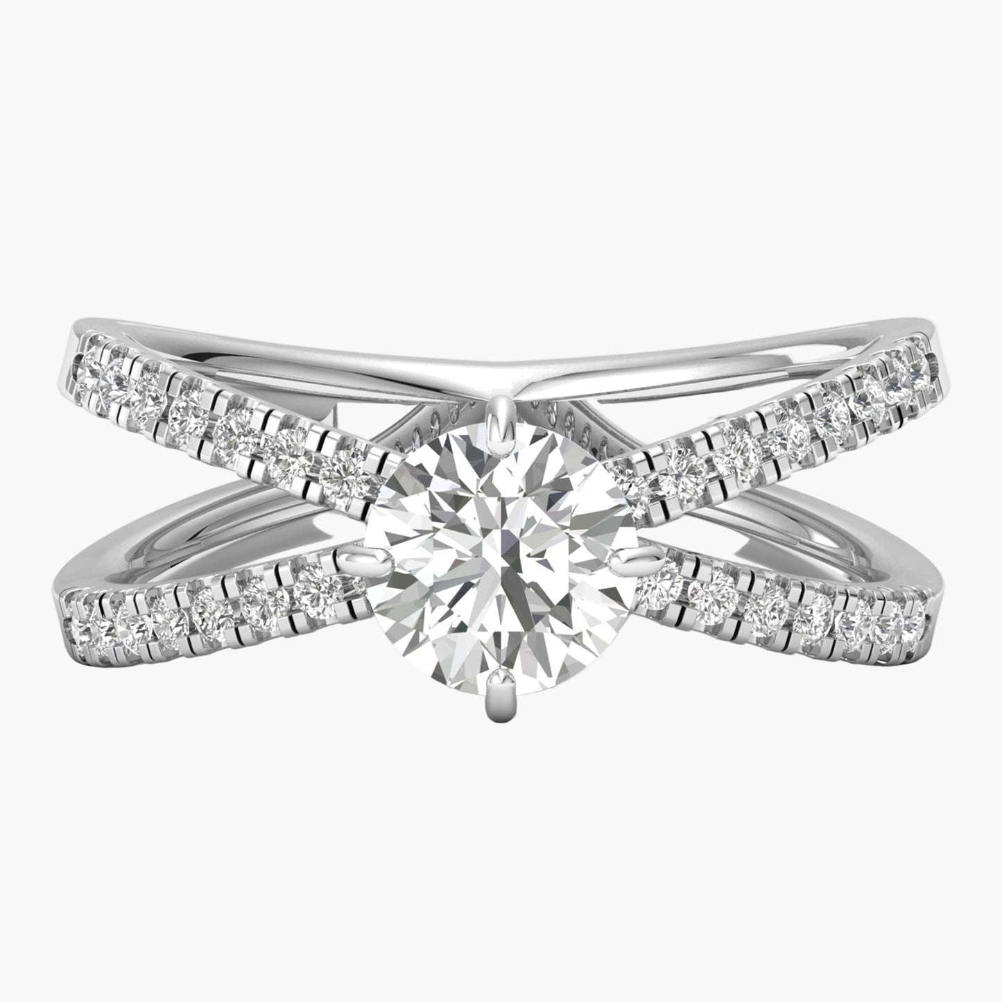 Round Aurora Diamond Ring