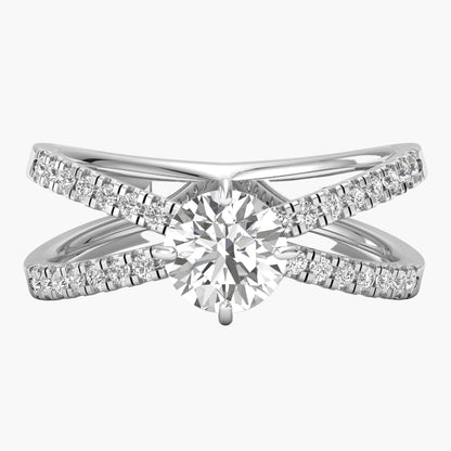Round Aurora Diamond Ring
