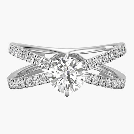 Round Aurora Diamond Ring