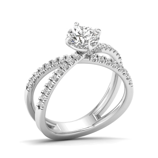 Round Aurora Diamond Ring