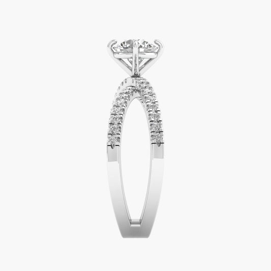 Round Aurora Diamond Ring