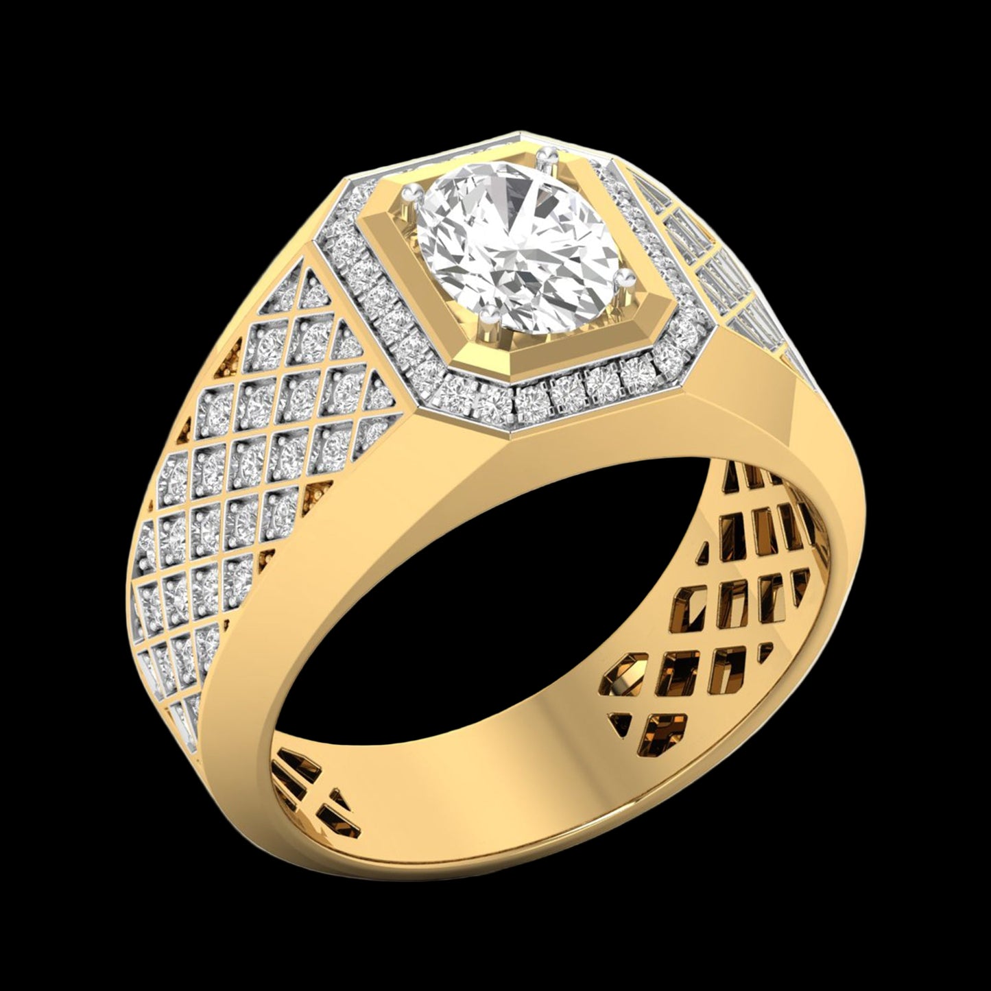 Sparkle Smith Men Diamond Ring