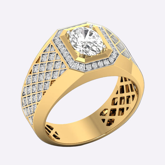 Sparkle Smith Men Diamond Ring