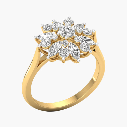 Petal Kiss Diamond Ring