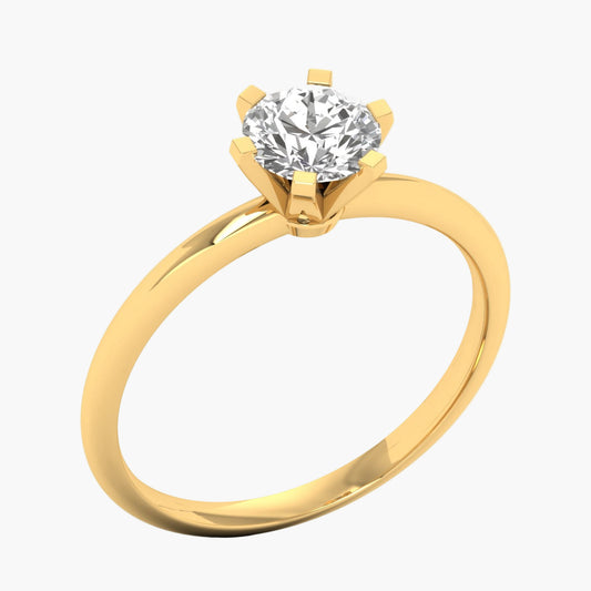 Five Prong Classic Diamond Ring