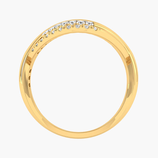 Simple Sunbeam Diamond Ring