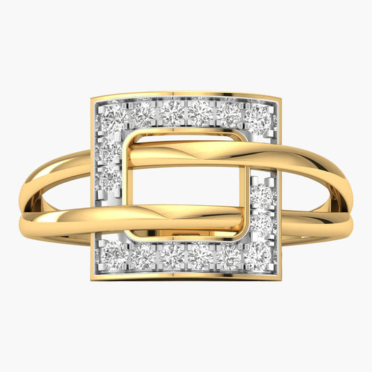 Starlight Square Diamond Ring