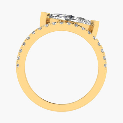 Mist Feather Diamond Ring