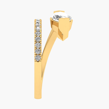 Mist Feather Diamond Ring