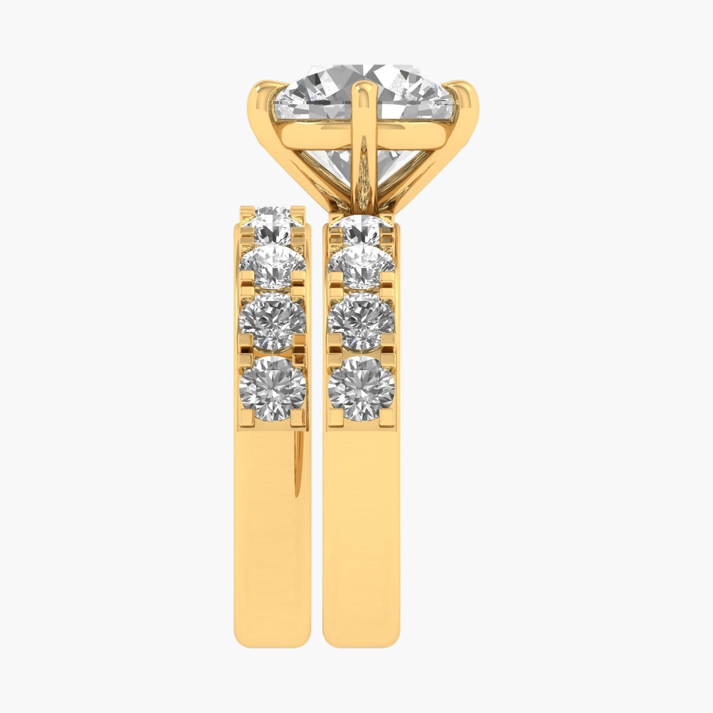 Double Shine Stackable Diamond Rings