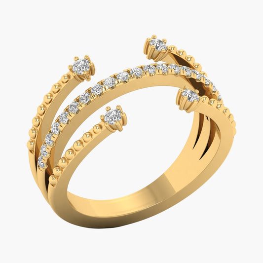 Triple Power Diamond Ring
