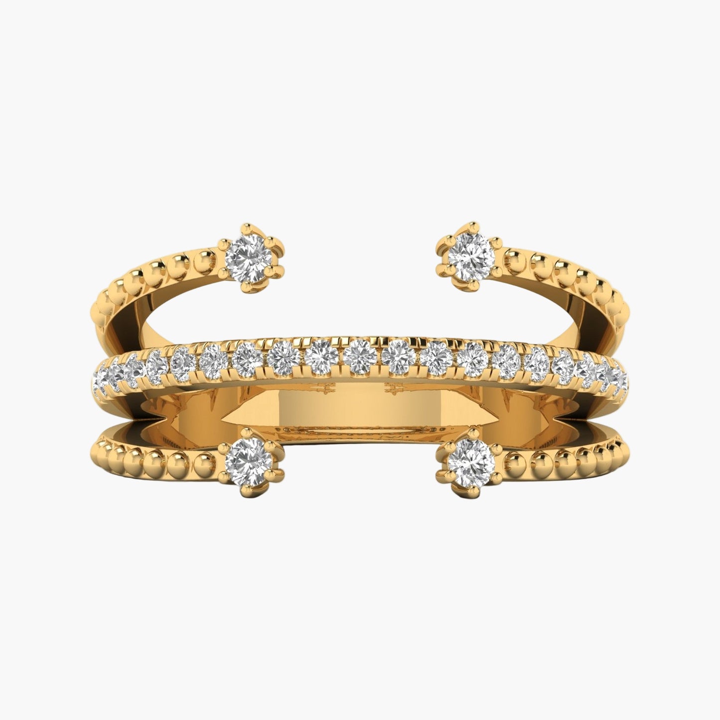 Triple Power Diamond Ring
