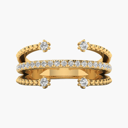 Triple Power Diamond Ring