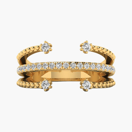 Triple Power Diamond Ring